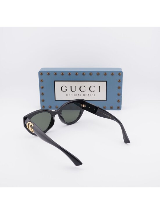 Gucci GG1976SK 001 Cat Eye Sunglasses - Black / Grey main image 7